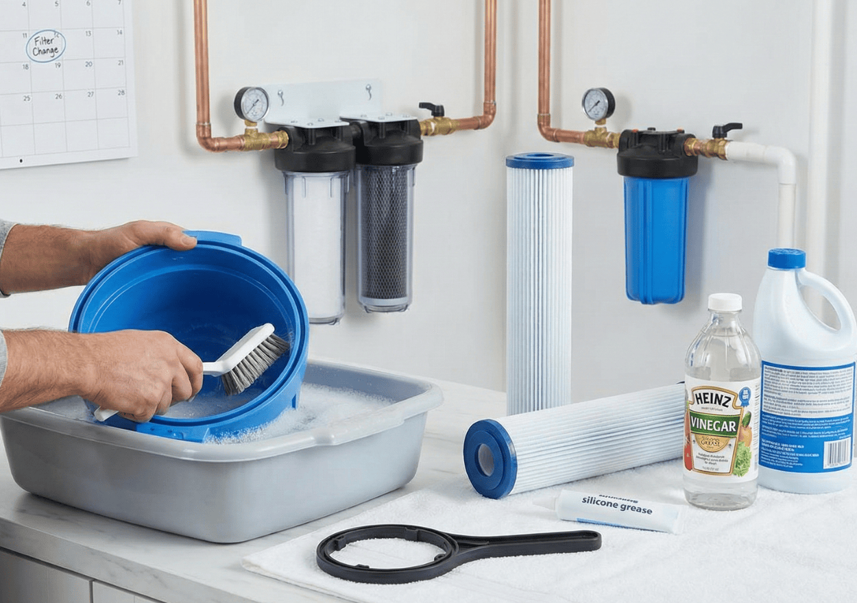 Clean Whole House Water Filter