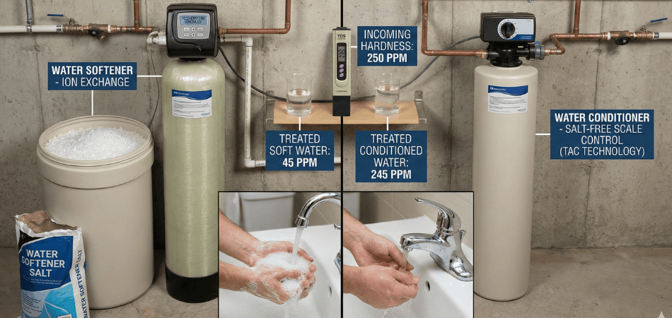 Is a Water Conditioner the Same as a Softener