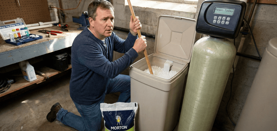 water softener uses too much salt