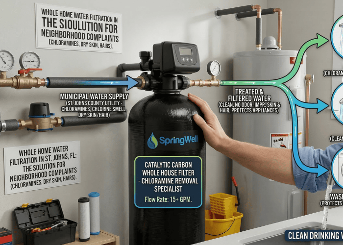 Whole Home Water Filtration in St. Johns